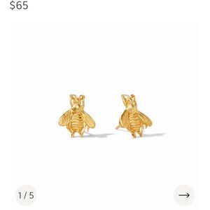 JULIE VOS Gold Bee Stud Earrings
